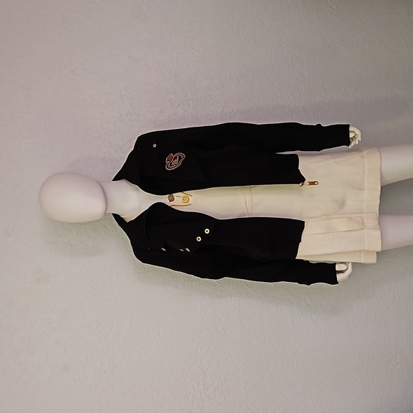 VTG APPLE BOTTOMS Black Moto Style Sequin Logo Zipper Jacket - Picture 10 of 13